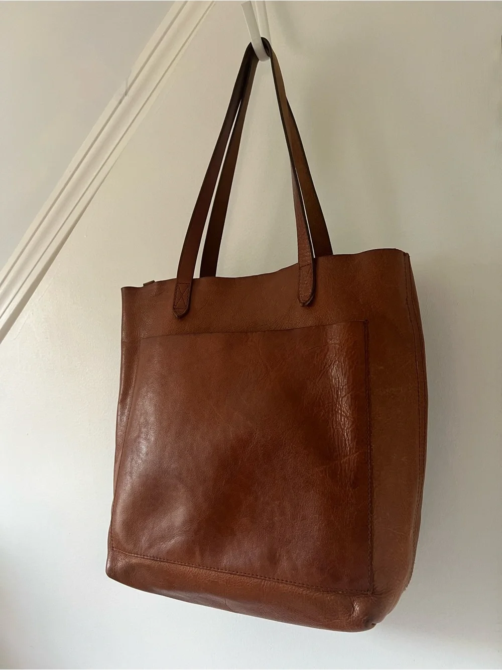 Madewell Medium Transport Tote, English Saddle leather